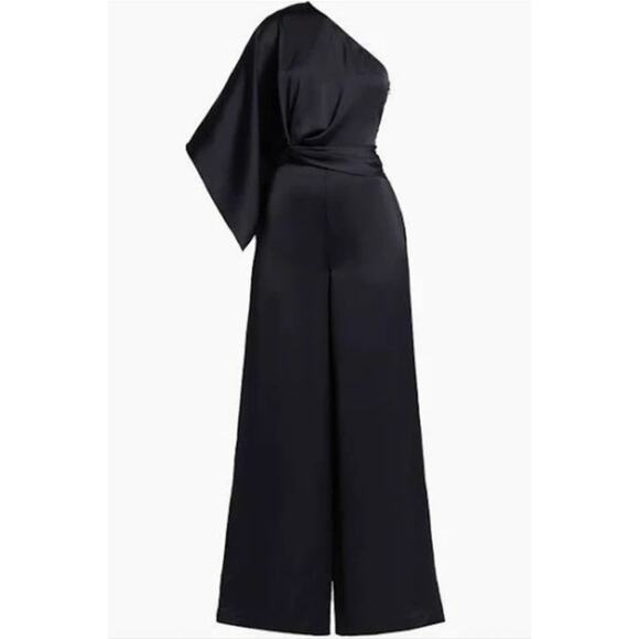RAMY BROOK Jumpsuit NEW Size 2 Simone One Shoulder Wide Leg $595 - Picture 4 of 6
